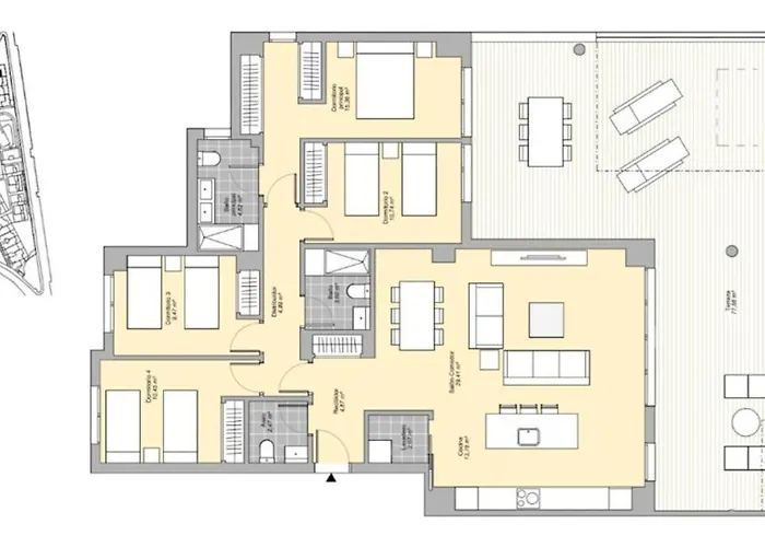 Апартаменты Amazing 4 Bedroom With Pools + Gym - Rdr269 *